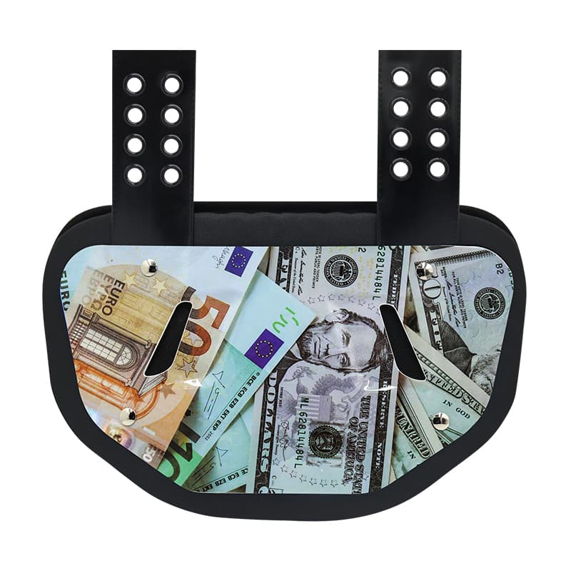 耐衝撃性アメリカンフットボールバックプレート - 軽量で通気性のある脊椎保護